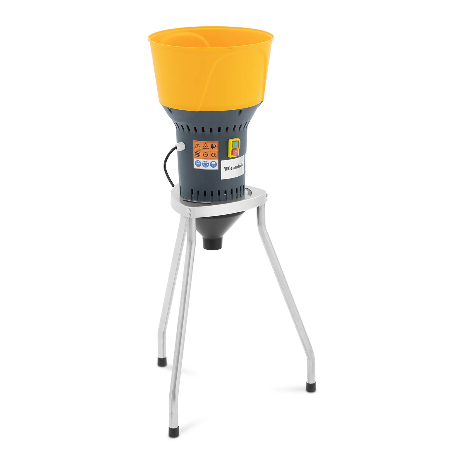 Moinho de grãos elétrico - 60 l - 400 kg/h - 1300 W - base
